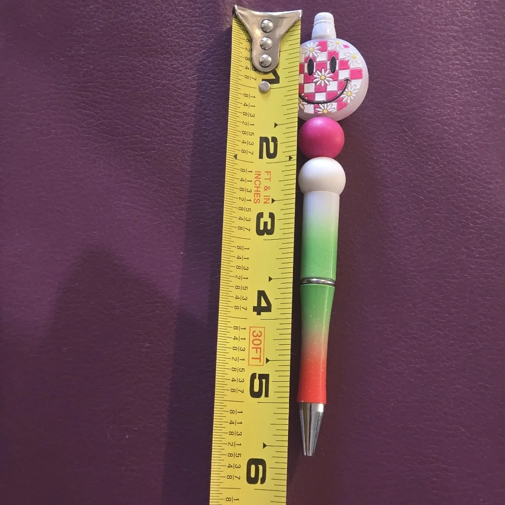 🍒🍒 Floral Smiley Face Pen - You Choose Design